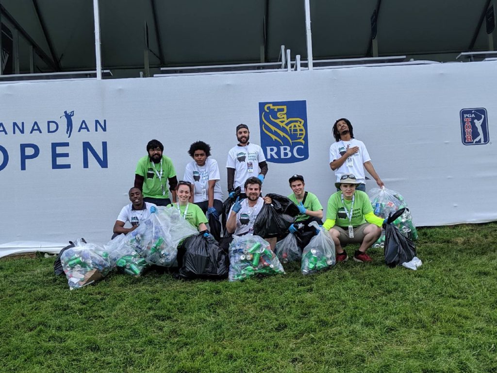 18th Hole Clean-up Team at the RBC Canadian Open