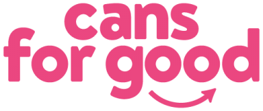 Cans for Good Logo in Pink